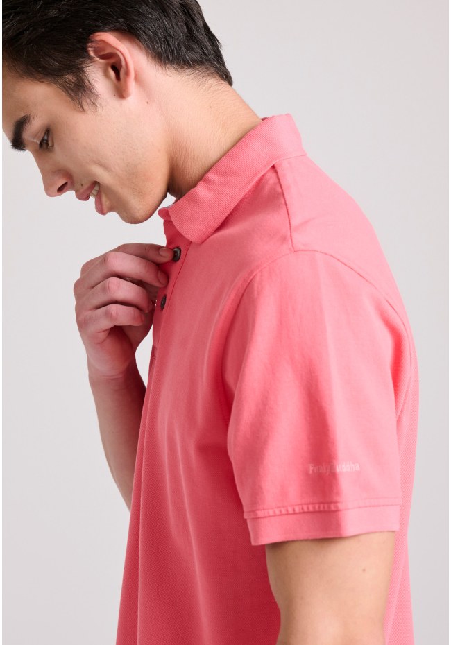 Polo shirt with embroidery on the sleeve