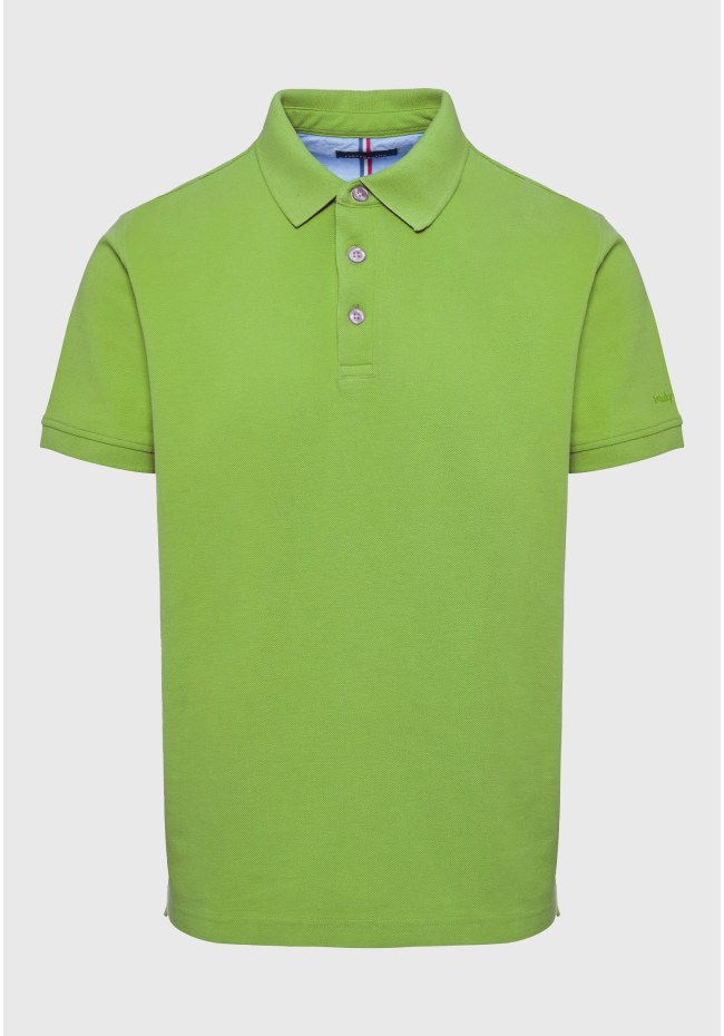 Polo shirt with embroidery on the sleeve