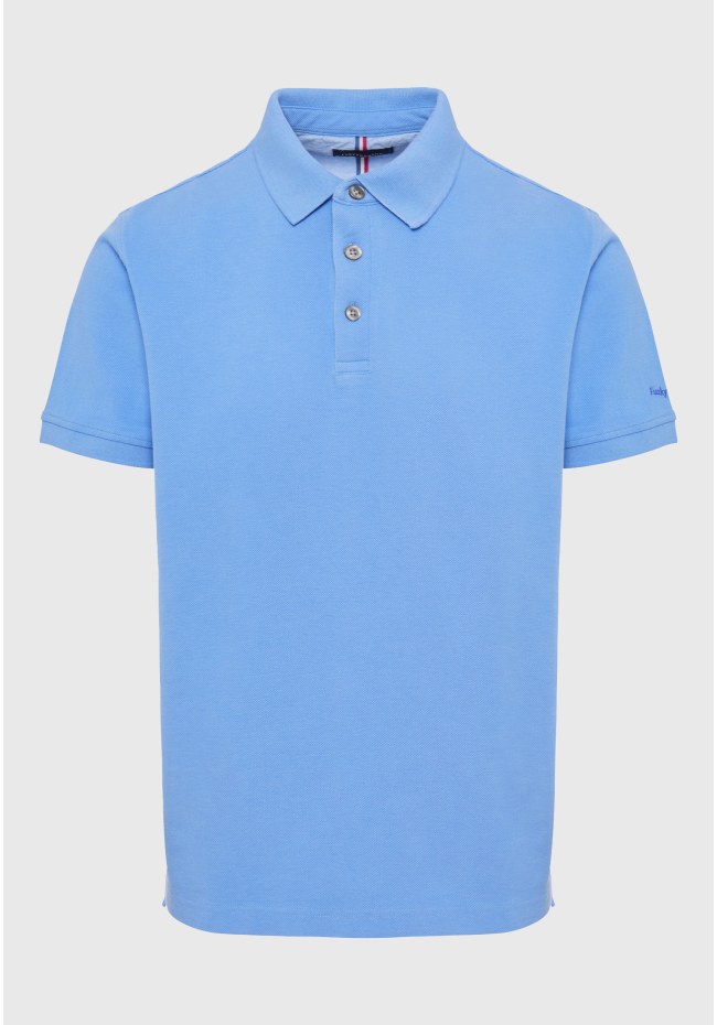 Polo shirt with embroidery on the sleeve