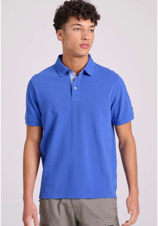 Polo shirt with embroidery on the sleeve