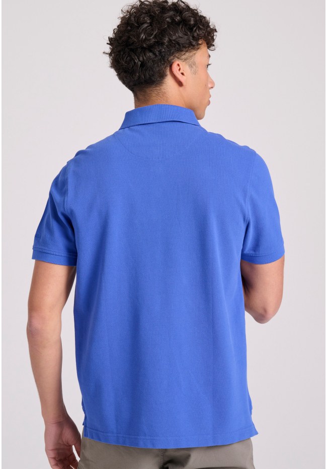 Polo shirt with embroidery on the sleeve