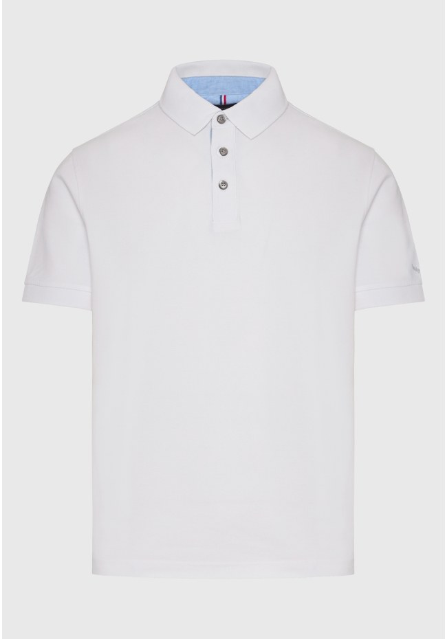 Polo shirt with embroidery on the sleeve