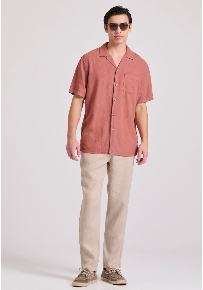 Λινό casual chino παντελόνι