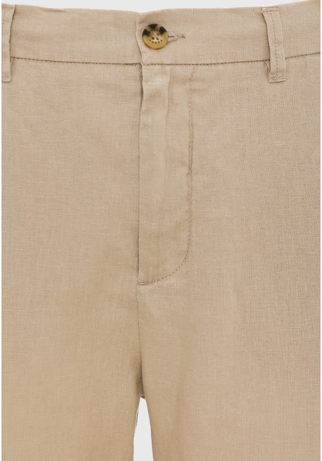 Λινό casual chino παντελόνι