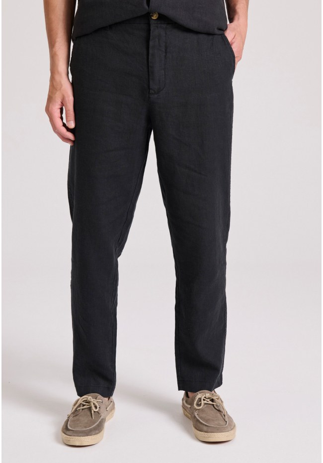 Λινό casual chino παντελόνι