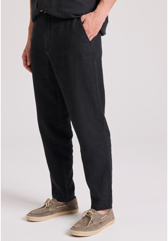 Λινό casual chino παντελόνι