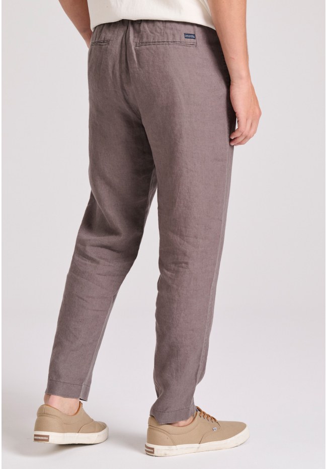 Λινό casual chino παντελόνι