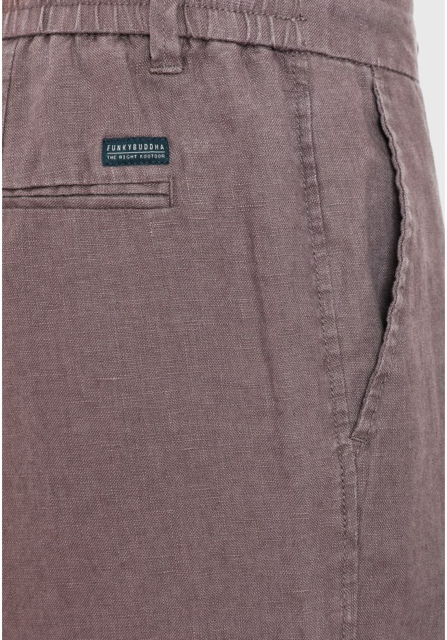 Λινό casual chino παντελόνι