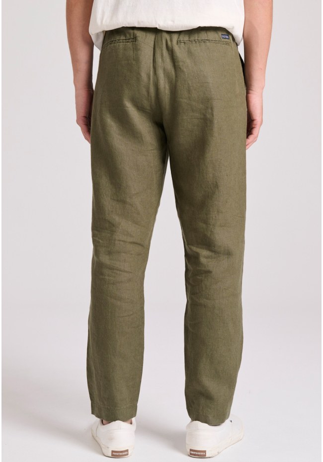 Λινό casual chino παντελόνι