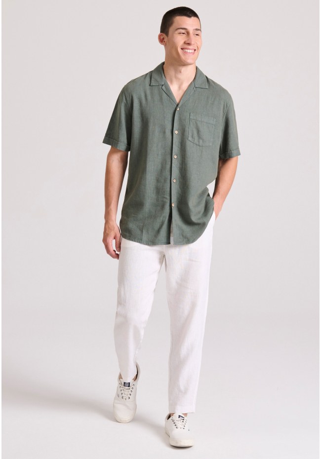 Λινό casual chino παντελόνι