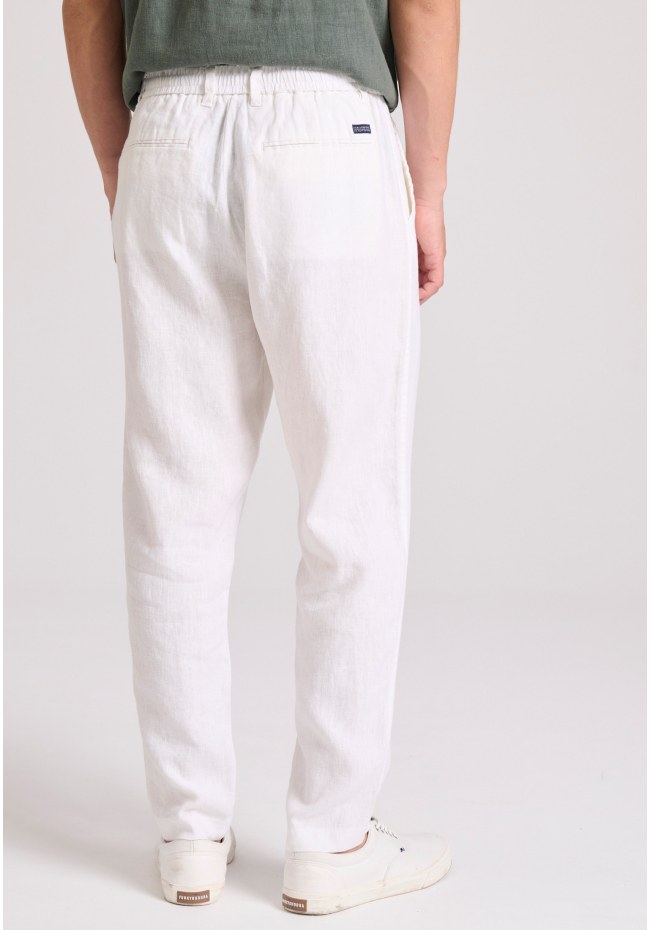 Λινό casual chino παντελόνι