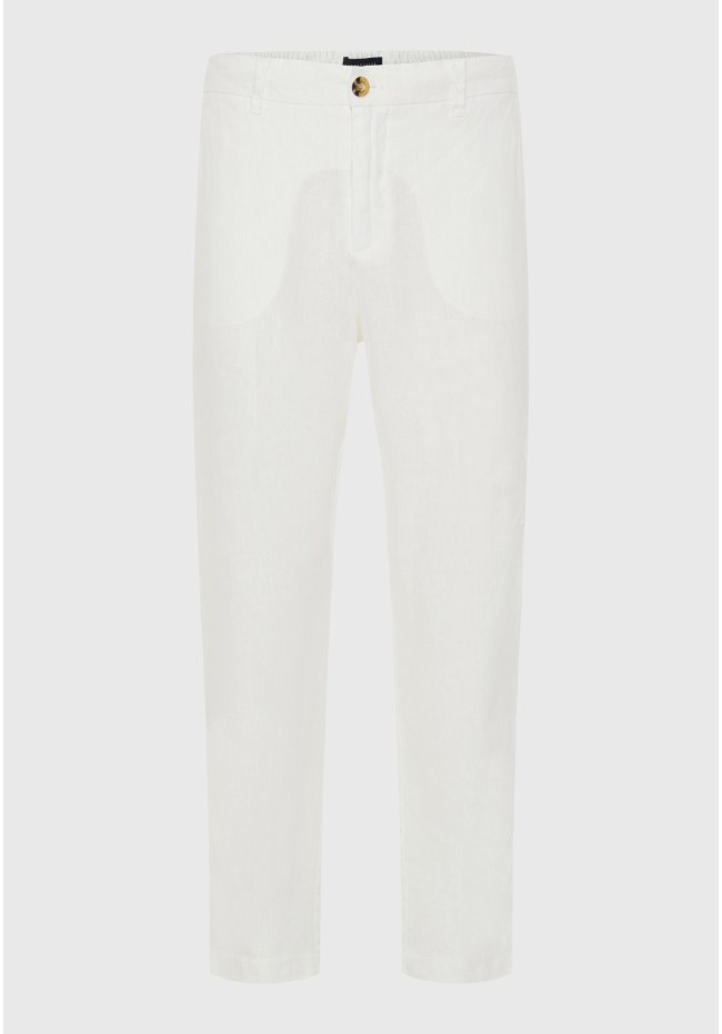 Λινό casual chino παντελόνι