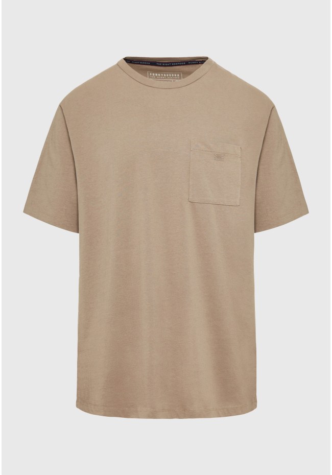 Relaxed fit t-shirt με τσέπη στο στήθος