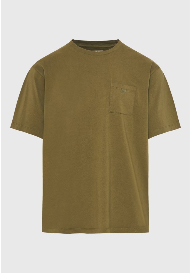 Relaxed fit t-shirt με τσέπη στο στήθος