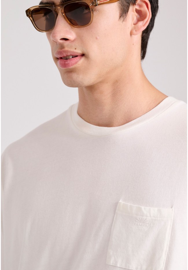 Relaxed fit t-shirt με τσέπη στο στήθος