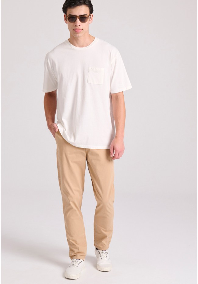 Relaxed fit t-shirt με τσέπη στο στήθος