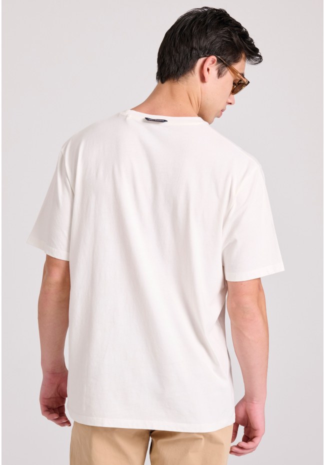 Relaxed fit t-shirt με τσέπη στο στήθος