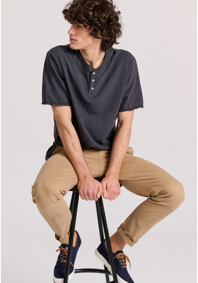 Relaxed fit cotton flame t-shirt
