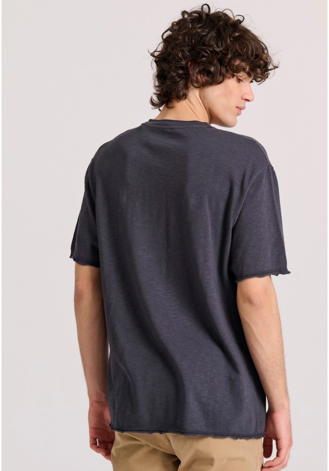 Relaxed fit cotton flame t-shirt