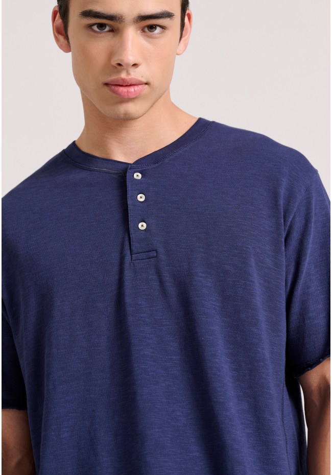 Relaxed fit βαμβακερό t-shirt από φλάμα