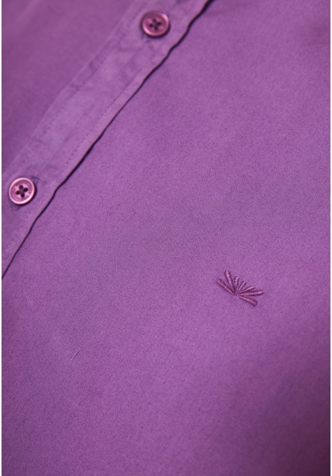 Men's cotton shirt garment dyed
