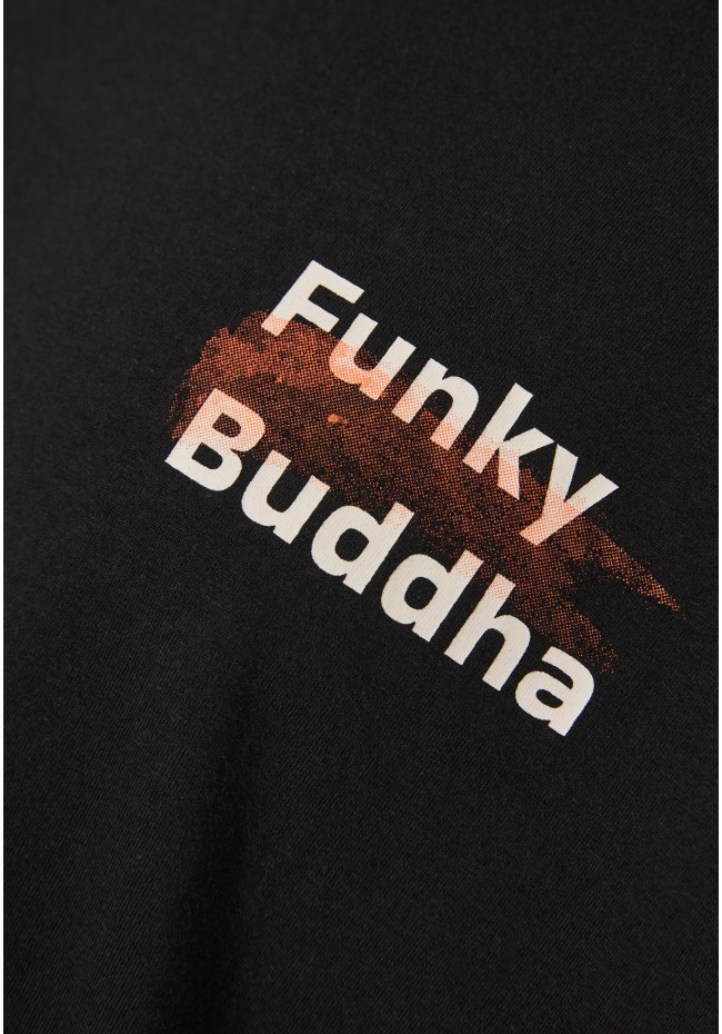 Relaxed fit t-shirt με brushed τύπωμα στην πλάτη