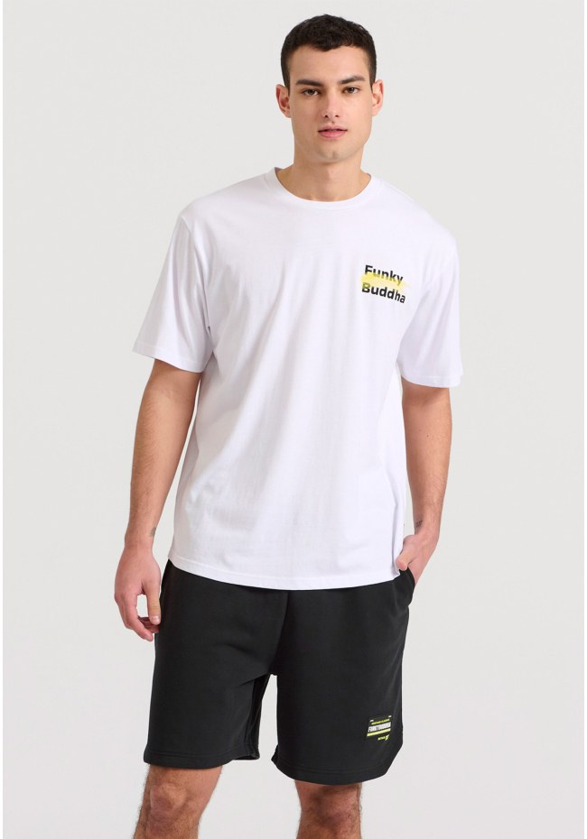 Relaxed fit t-shirt με brushed τύπωμα στην πλάτη