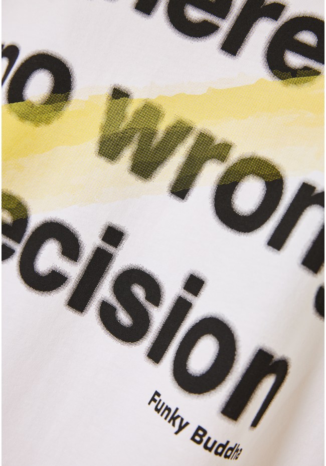 Relaxed fit t-shirt με brushed τύπωμα στην πλάτη