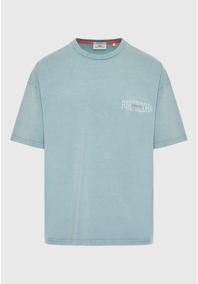 Oversized t-shirt με vintage τύπωμα στην πλάτη