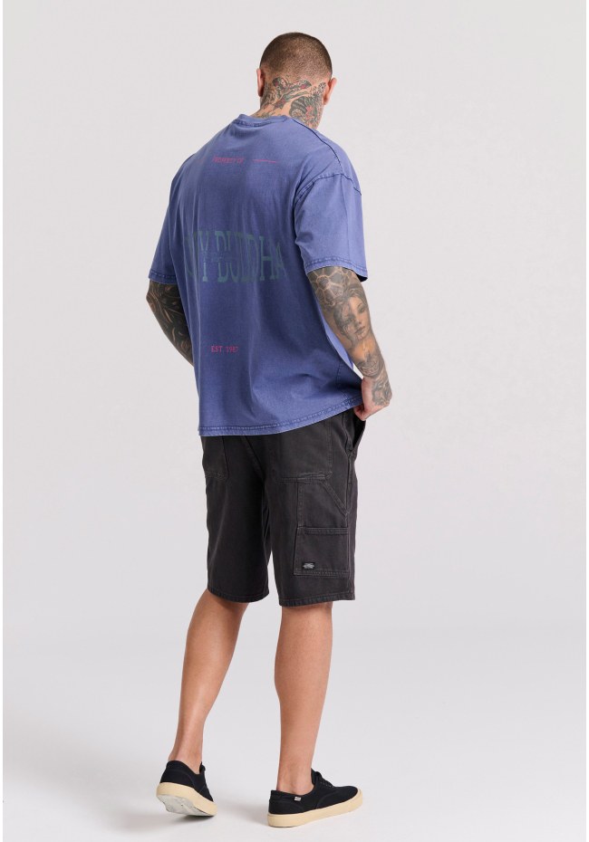 Oversized t-shirt με vintage τύπωμα στην πλάτη