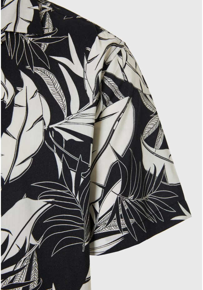 Short-sleeve resort shirt relaxed fit all over printed 