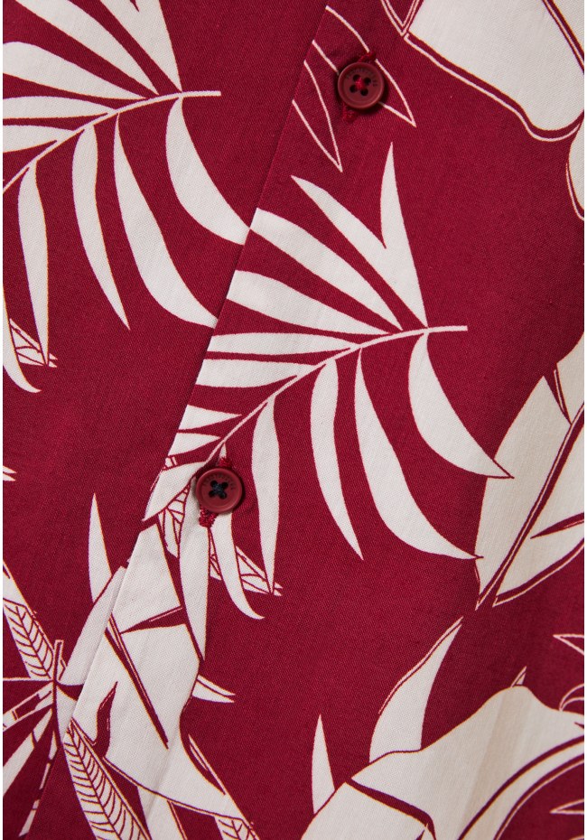 Short-sleeve resort shirt relaxed fit all over printed 