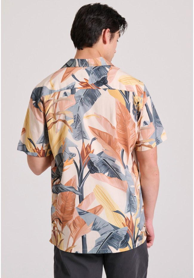 Relaxed fit resort πουκάμισο με all over τύπωμα