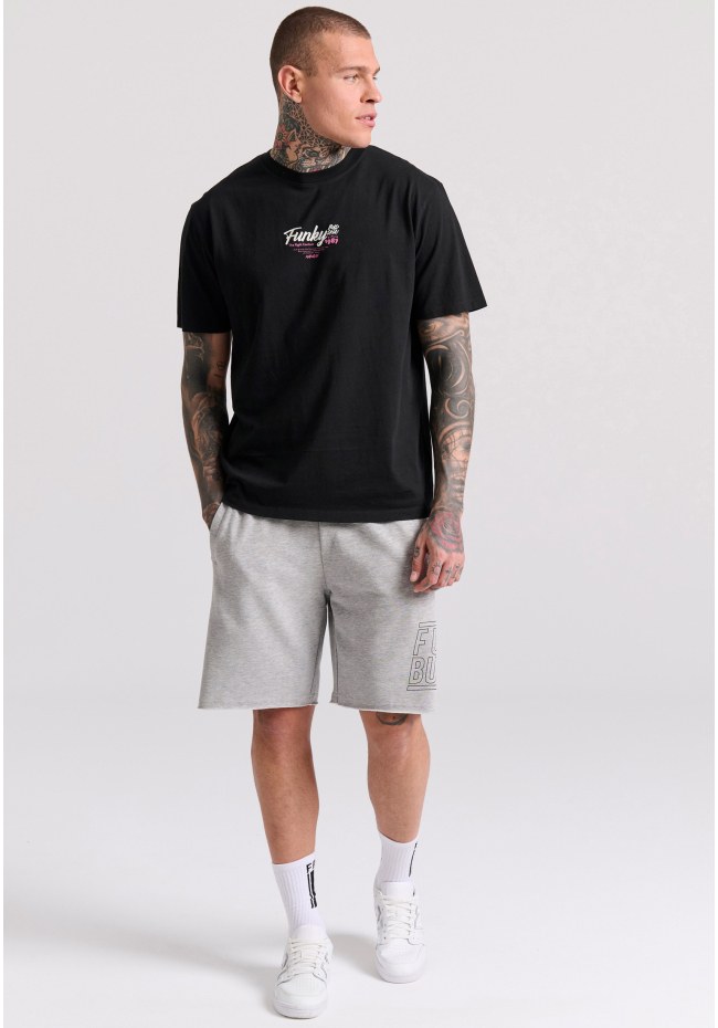 Relaxed fit t-shirt με surf τύπωμα στην πλάτη
