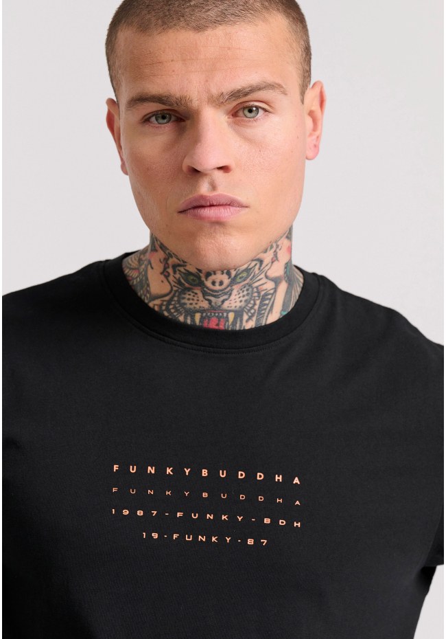 T-shirt with text artwork print