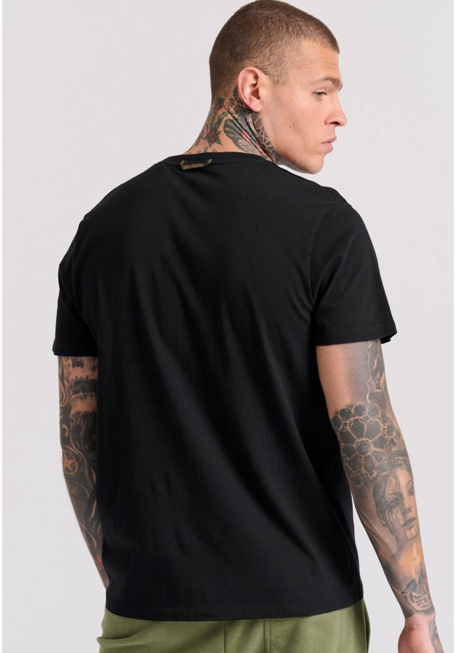T-shirt with text artwork print
