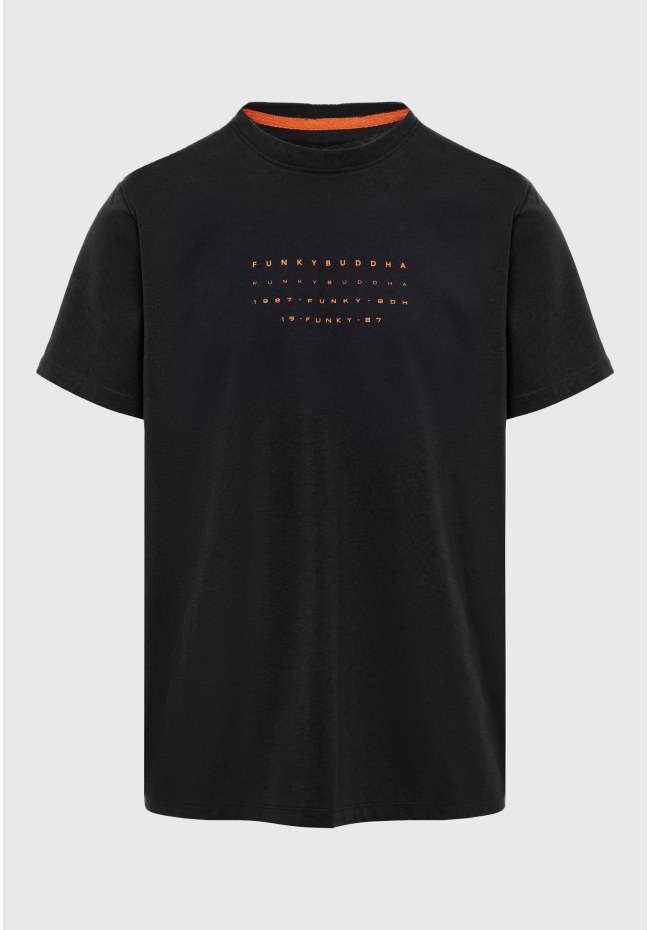 T-shirt with text artwork print