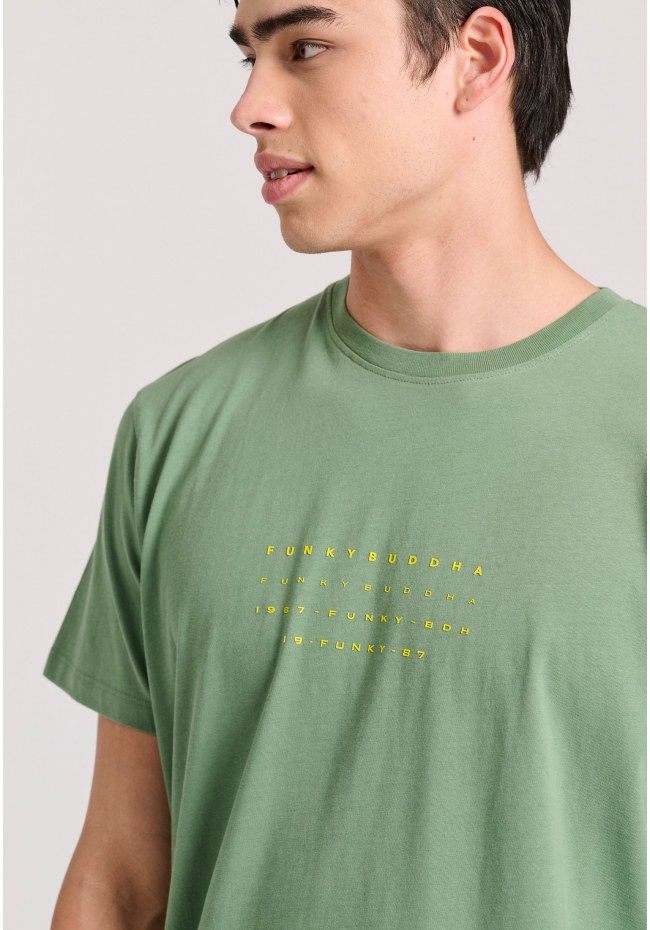 T-shirt με text artwork τύπωμα