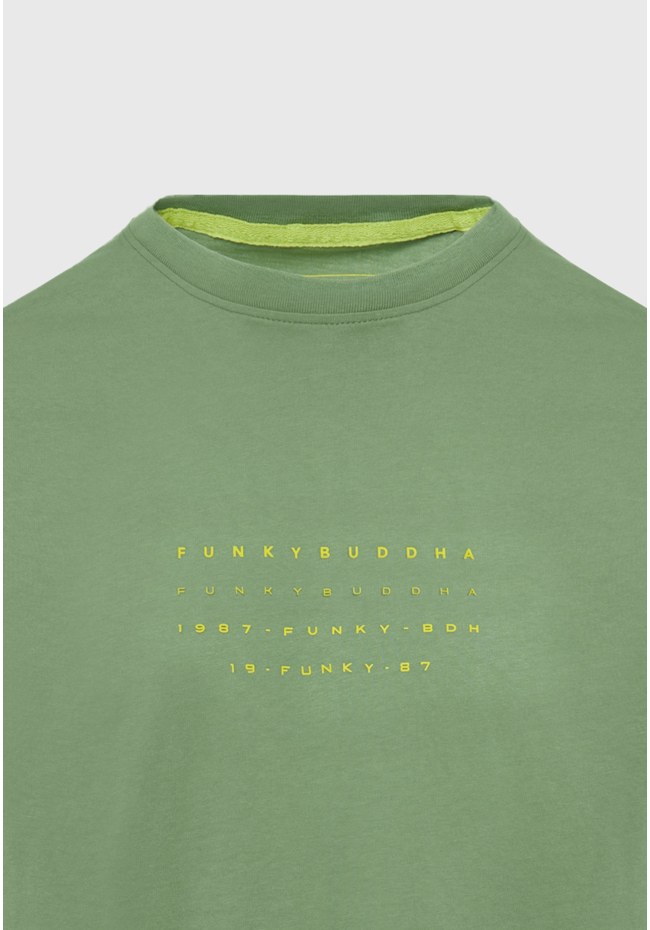 T-shirt με text artwork τύπωμα