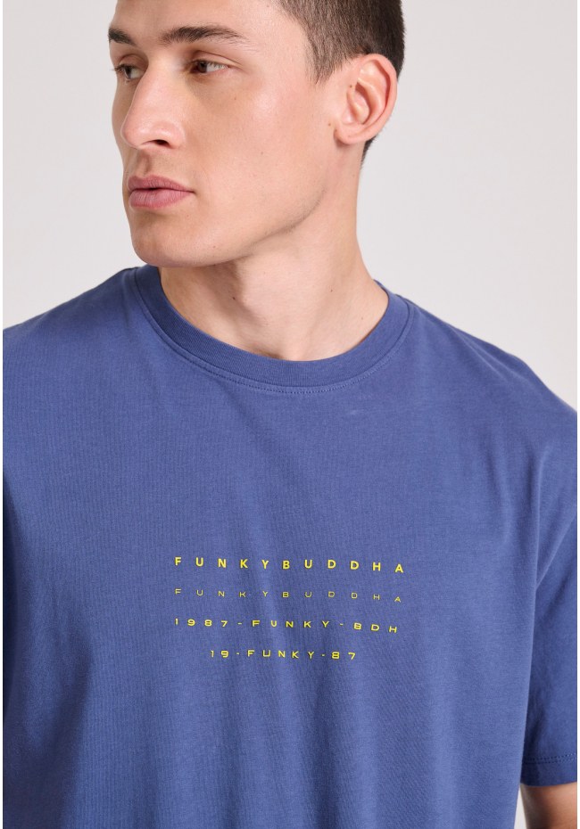 T-shirt with text artwork print