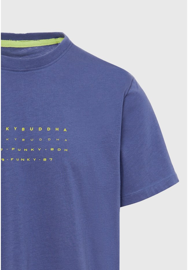 T-shirt with text artwork print
