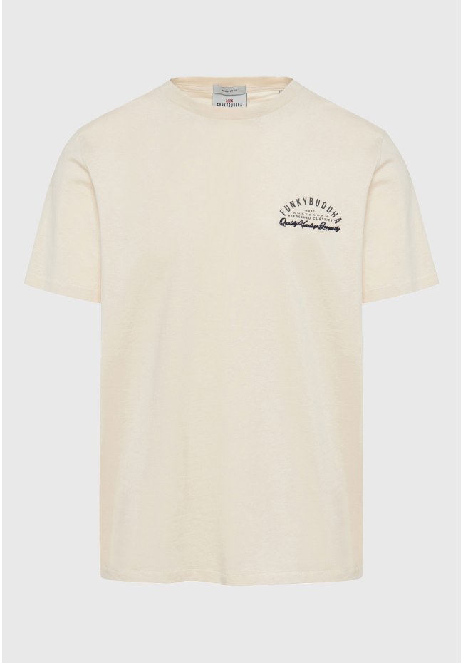 T-shirt με retro τύπωμα στο στήθος