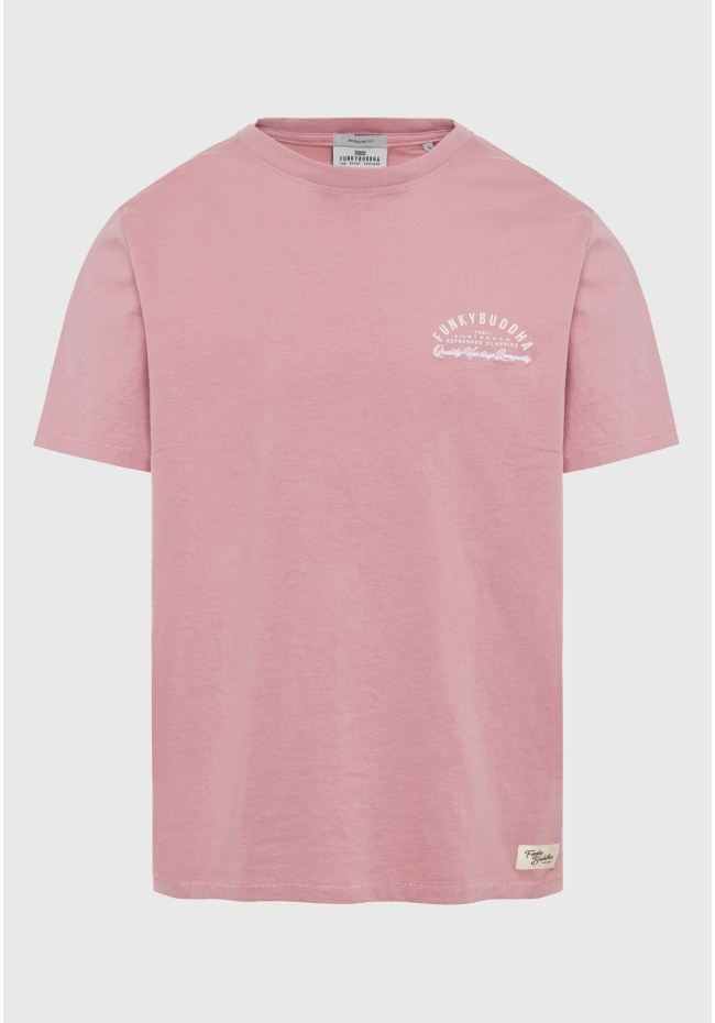 T-shirt με retro τύπωμα στο στήθος