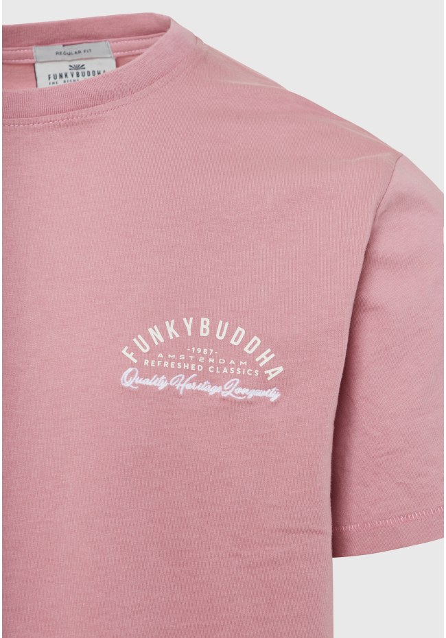 T-shirt με retro τύπωμα στο στήθος