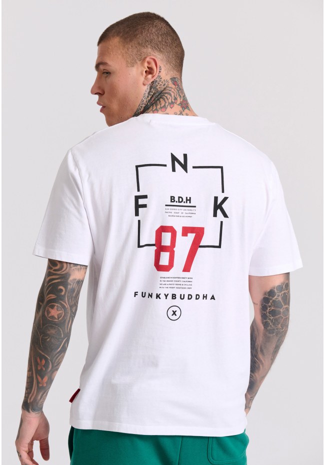 Relaxed fit t-shirt με text artwork τύπωμα στην πλάτη