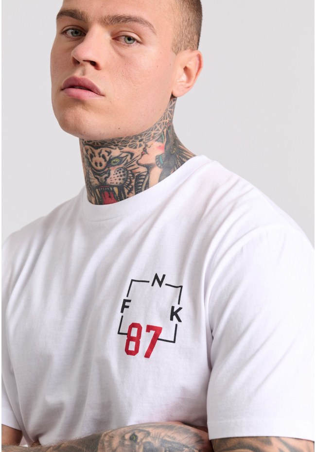 Relaxed fit t-shirt με text artwork τύπωμα στην πλάτη
