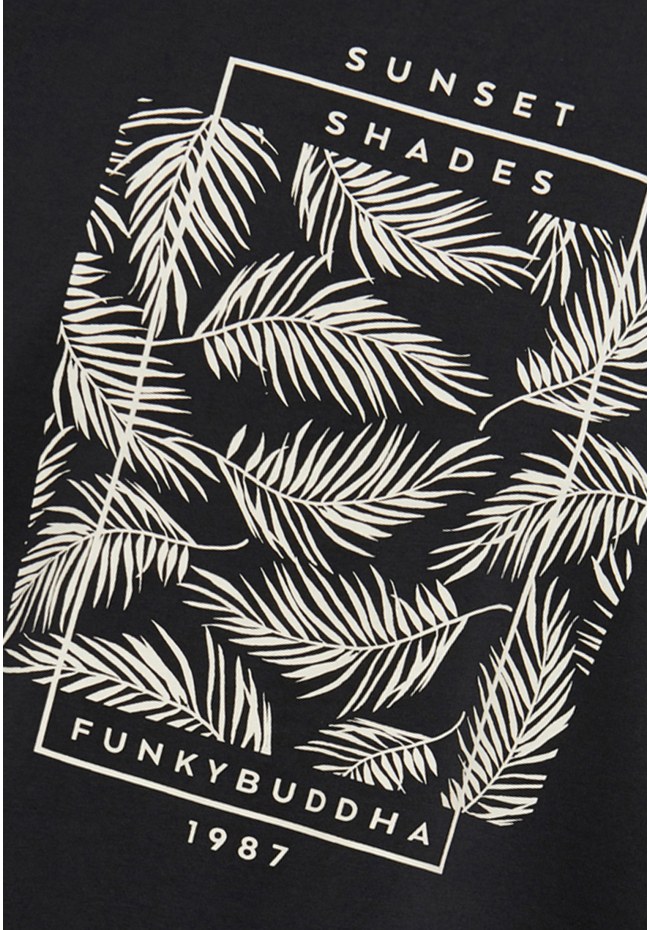 T-shirt με botanic frame τύπωμα