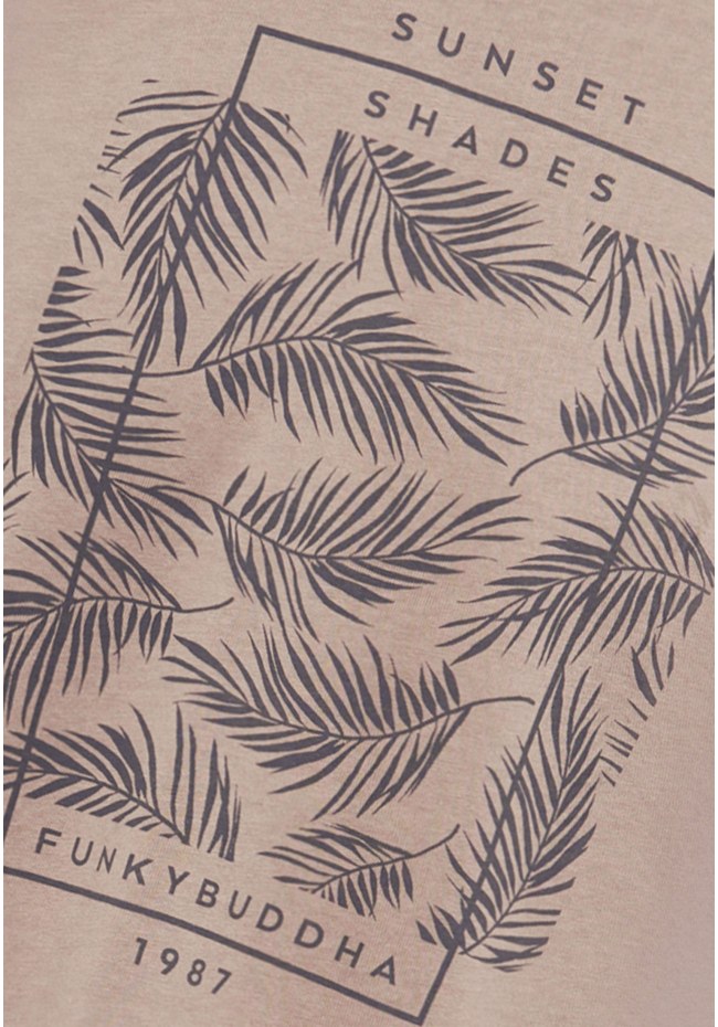 T-shirt με botanic frame τύπωμα