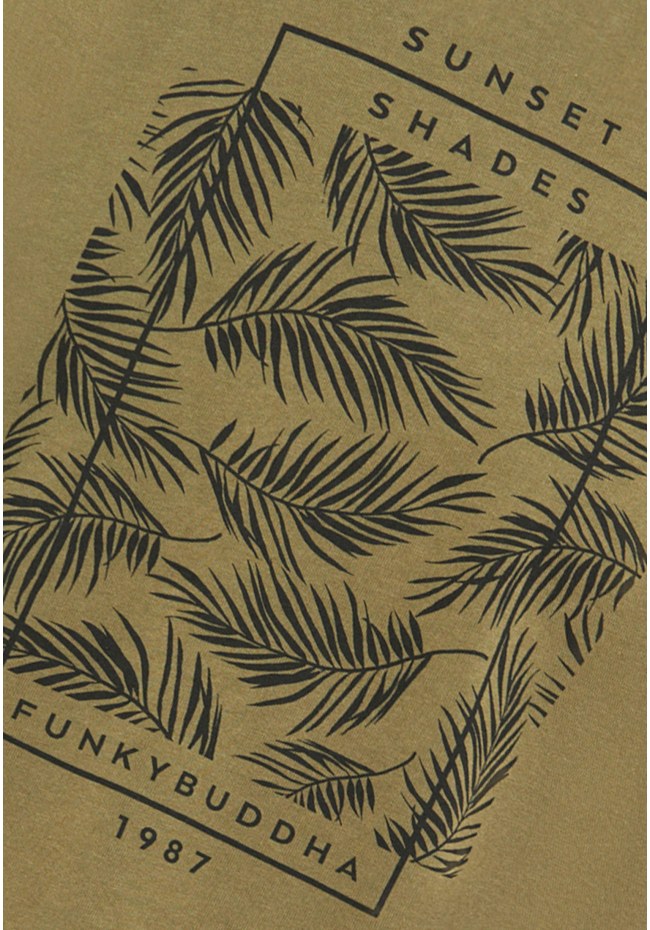 Botanic frame printed t-shirt