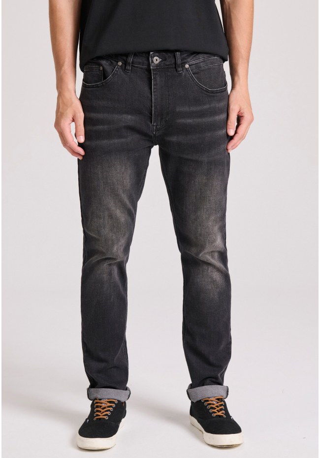 Slim tapered fit τζιν παντελόνι με whisker details